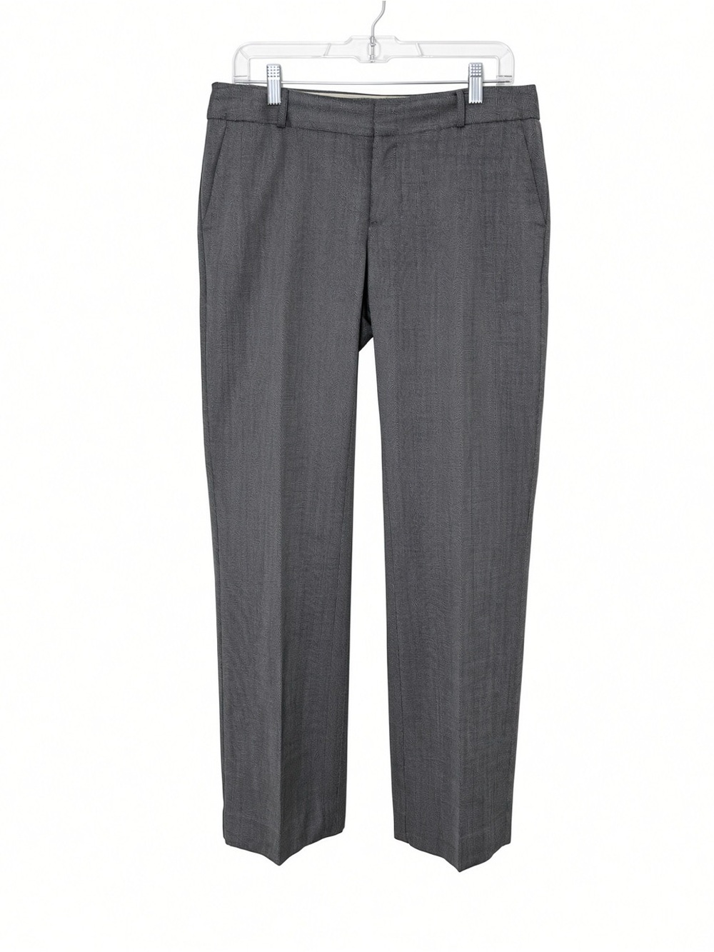 Banana Republic Ryan Fit Gray Wool Blend Dress Pants Size 8 Inseam 31
